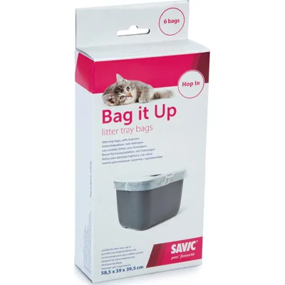 Savic Kattenbakzakken Hop In - 6 stuks