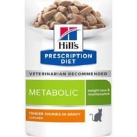 Hill's Metabolic Weight Management - Feline zakjes 48x 85 gr - Kip