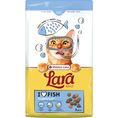 Versele-Laga Lara Adult met zalm kattenvoer 2 x 7 kg