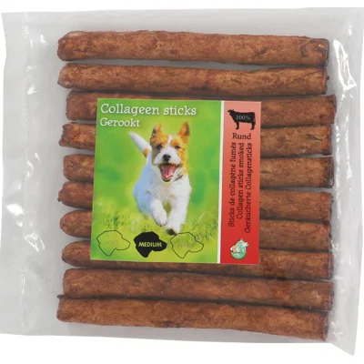 Boon Collageen Sticks - Gerookt - 15 mm - 10 stuks