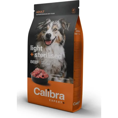 Calibra Expert+ Hondenvoer Light & Sterilised Rund 12 kg
