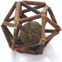 Beeztees catnip bal in Matatabi bal kattenspeelgoed 7x7x7 cm