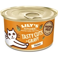 Lily's Kitchen Tasty Cuts in Saus met Kip kattenvoer nat 85 gram