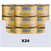 24x Prins Soft Paté Kattenvoer Nat Kip 70 gr