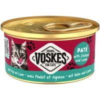 24x Voskes Kattenvoer Nat Paté Kip&Lam 85 gr product name
