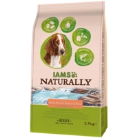 2x IAMS Naturally Dog Adult Atlantische Zalm&Rijst 2,7 kg