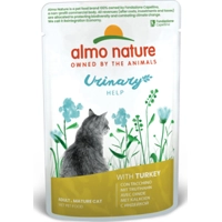 60x Almo Nature Urine Hulp Kattenvoer Nat Kalkoen 70 gr