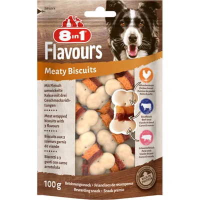 8in1 Meaty Biscuits 100 gr