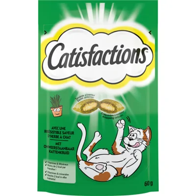 Catisfactions Kattensnack Kattenkruid 60 gr