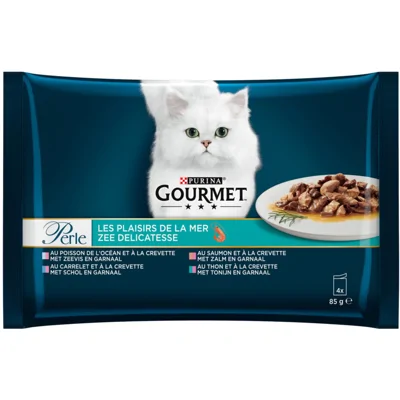 Gourmet Perle Kattenvoer in Saus Zee Delicatesse 4 x 85 gr
