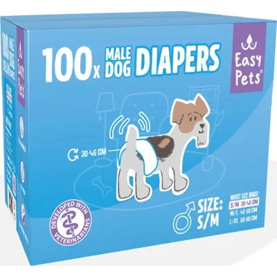 EasyPets Hondenluiers Reu S/M 100 stuks