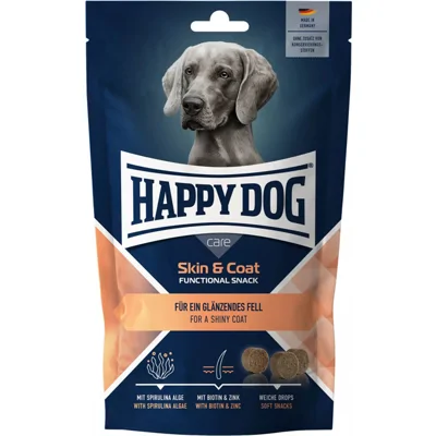 Happy Dog Care Snacks Skin & Coat - 100 gram