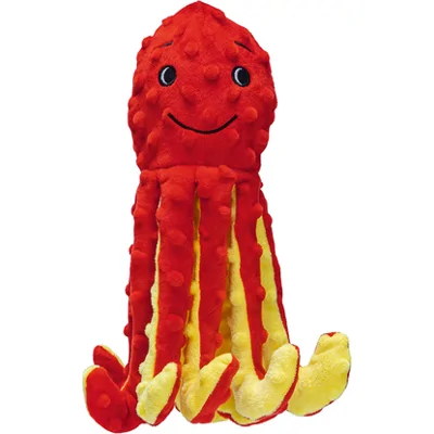 Beeztees Octopus Amy Rood hondenspeelgoed 25x8,5x7,5 cm