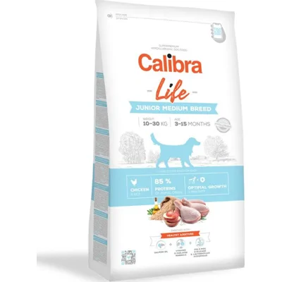 Calibra Life Dog Junior Medium Breed Chicken hondenvoer 12kg