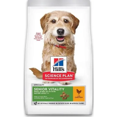 Hill's Science Plan Hond Mature Adult Senior Vitality Small&Mini Kip 6kg