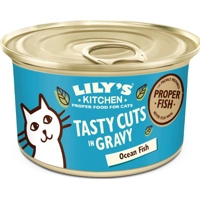 Lily's Kitchen Tasty Cuts in Saus met Oceaanvis kattenvoer nat 85 gr