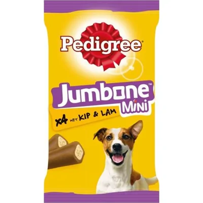 Pedigree Jumbone Mini met kip en lamsmaak hondensnack (160 gr) 2 x 160 g