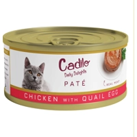 Cadilo Daily Delights - kip met kwartelei paté - natvoer kat (70 g) 1 verpakking (6 x 70g) product name