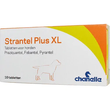 Strantel Plus XL ontwormingstablet voor grote hond 10 tabletten
