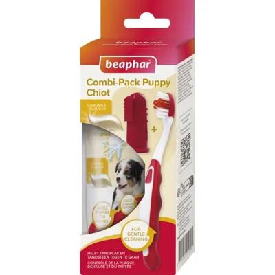 6x Beaphar Tandpasta + borstel Puppy