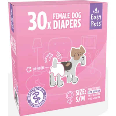 EasyPets Hondenluiers Teef S/M 30 stuks