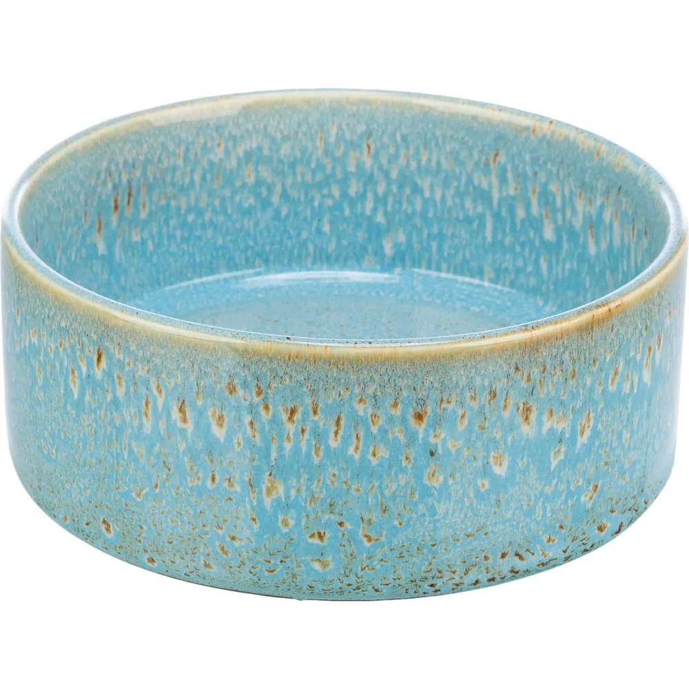 TRIXIE Hondenvoerbak Steengoed, blauw, Maat: 0,9 l/Ø16 cm