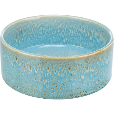 TRIXIE Hondenvoerbak Steengoed, blauw, Maat: 0,9 l/Ø16 cm
