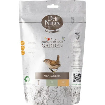 6x Deli Nature Greenline Meelwormen 200 gr
