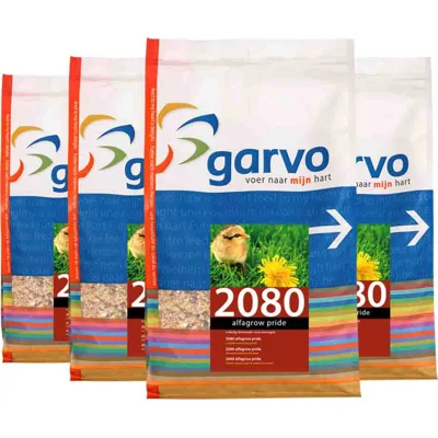 4x Garvo Vogelvoer Alfagrow Pride 4 kg