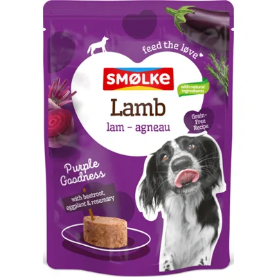 8x Smolke Hondenvoer Nat Lamb Purple Goodness 300 gr