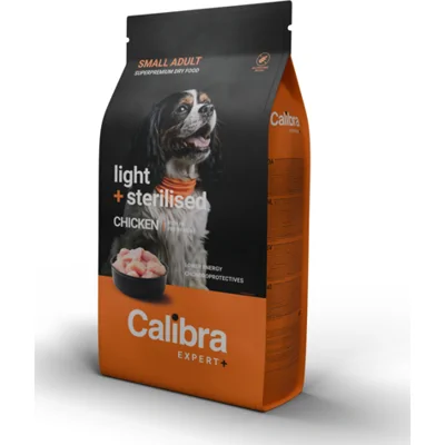 Calibra Expert+ Hondenvoer Light & Sterilised Small Kip 1,5 kg