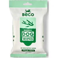 Beco Bamboo Wipes Travel Pack Ongeparfumeerd 20 stuks