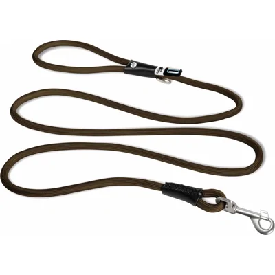 Curli Stretch Comfort Leash - Brown - S