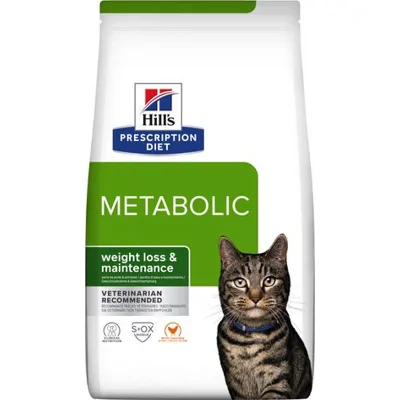 Hill's Prescription Diet Metabolic Weight Management kattenvoer Kip 8kg zak