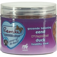 Renske gezonde beloning mini hartjes eend hondensnack 100gr