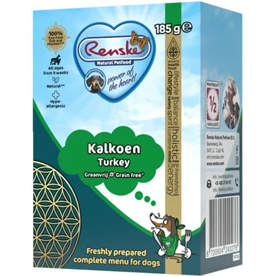 Renske vers hondenvoer Kalkoen Graanvrij 185 gram