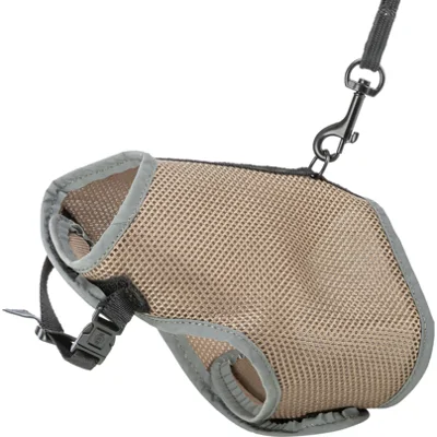 Trixie softtuigje met riem voor de kat Grijs