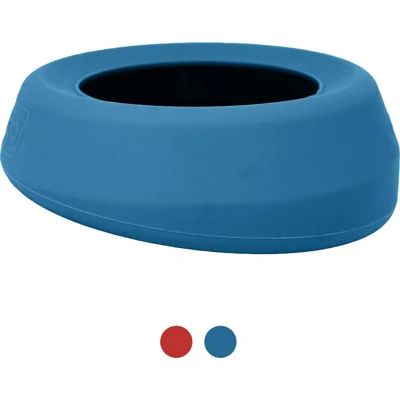 Kurgo Splash Free Wander Bowl voer- en waterbak hond (blauw) Per stuk