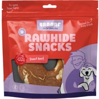 10x Braaaf Donut Hondensnack Vlees&Vis 10-12 cm 115 gr