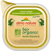 64x Almo Nature Bio Organic Maintenance Hondenvoer Kip&Groenten 100 gr