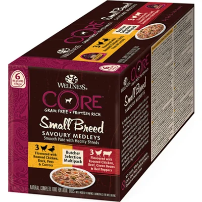 Wellness Core Hondenvoer Small Savoury Medleys Butcher Selection 6-pack 6 x 85 gr