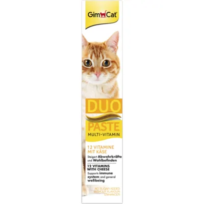GimCat Multi-Vitamin Duo Paste - Cheese & 12 Vitamins - 50 gr
