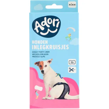 Adori Inlegkruis hondenbroek - XL/XXL - 12 stuks -Wit