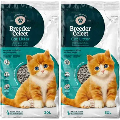 2x Breedercelect Kattenbakvulling 30 liter