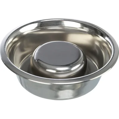 Trixie Slow Feeding voerbak - RVS - 0,6 l/ø 17 cm