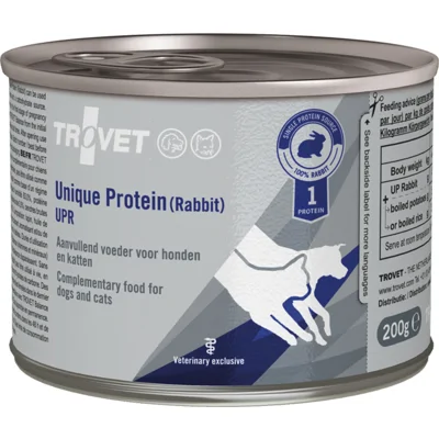 Trovet Honden- en Kattenvoer Nat UPR Unique Protein Konijn 6 x 200 gr