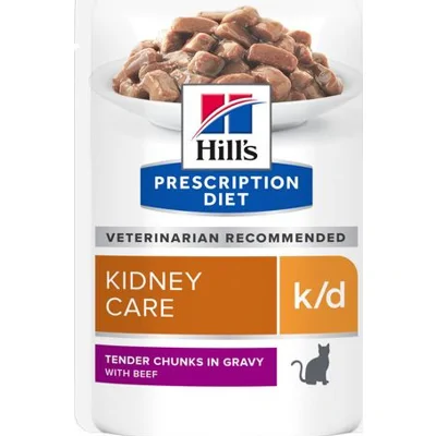 Hills Prescription Diet Feline K/D Renal Health Beef 48 x 85 gr