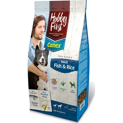 HobbyFirst Canex Adult Vis & Rijst Hond 12 kg