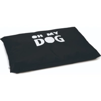 Beeztees Oh My Dog hondenkussen zwart 100x70cm hond