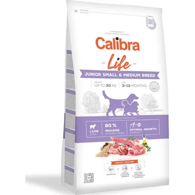 Calibra Life Dog Junior Small & Medium Breed Lamb hondenvoer 12kg